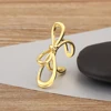 Nidin – bagues ouvertes rétro en forme d'arc romantique, 5 Styles réglables pour femmes et filles, bijoux fantaisie en Zircon brillant, cadeaux d'anniversaire, nouvelle collection