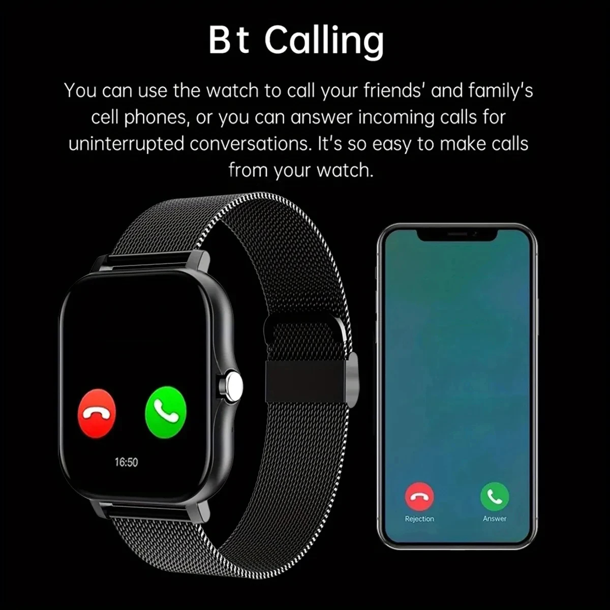 2025 New Bluetooth Answer Call Smart Watch Men Touch Call Fitness Tracker Waterproof Smartwatch Women For Android ios Gift 4