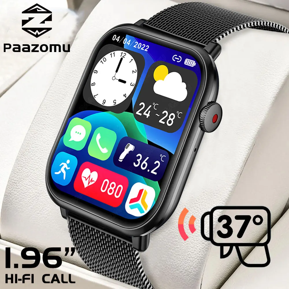 2023New Smart Watch Uomo Donna Hi-Fi Calling Sport Orologi Blood Perssure Monitoraggio Temperatur Smartwatch Impermeabile Per Samsung