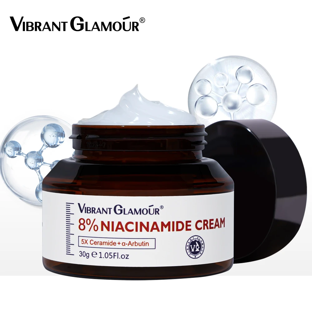 Vibrant Glamour 8 Royal Dsm Niacinamide Cream 5x Ceramides Αarbutin Deep Brighten Fade Spots