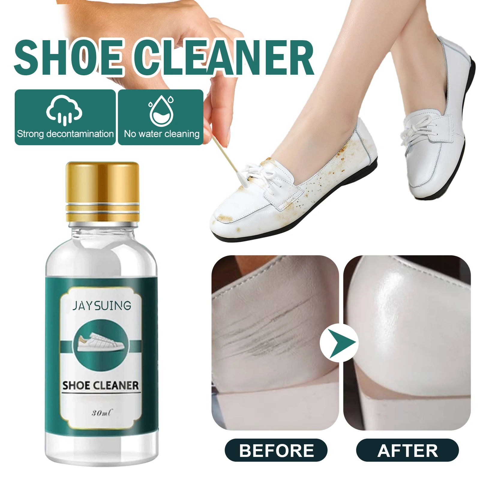 Shoe Cleaner Liquid for Leather Fabric Dust Proof Conservation