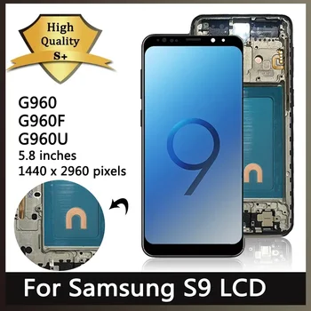 Nuovo schermo TFT S9 per Samsung S9 G960 G960N G9600 G960U Display Lcd con cornice Touch Screen Digitizer sostituzione