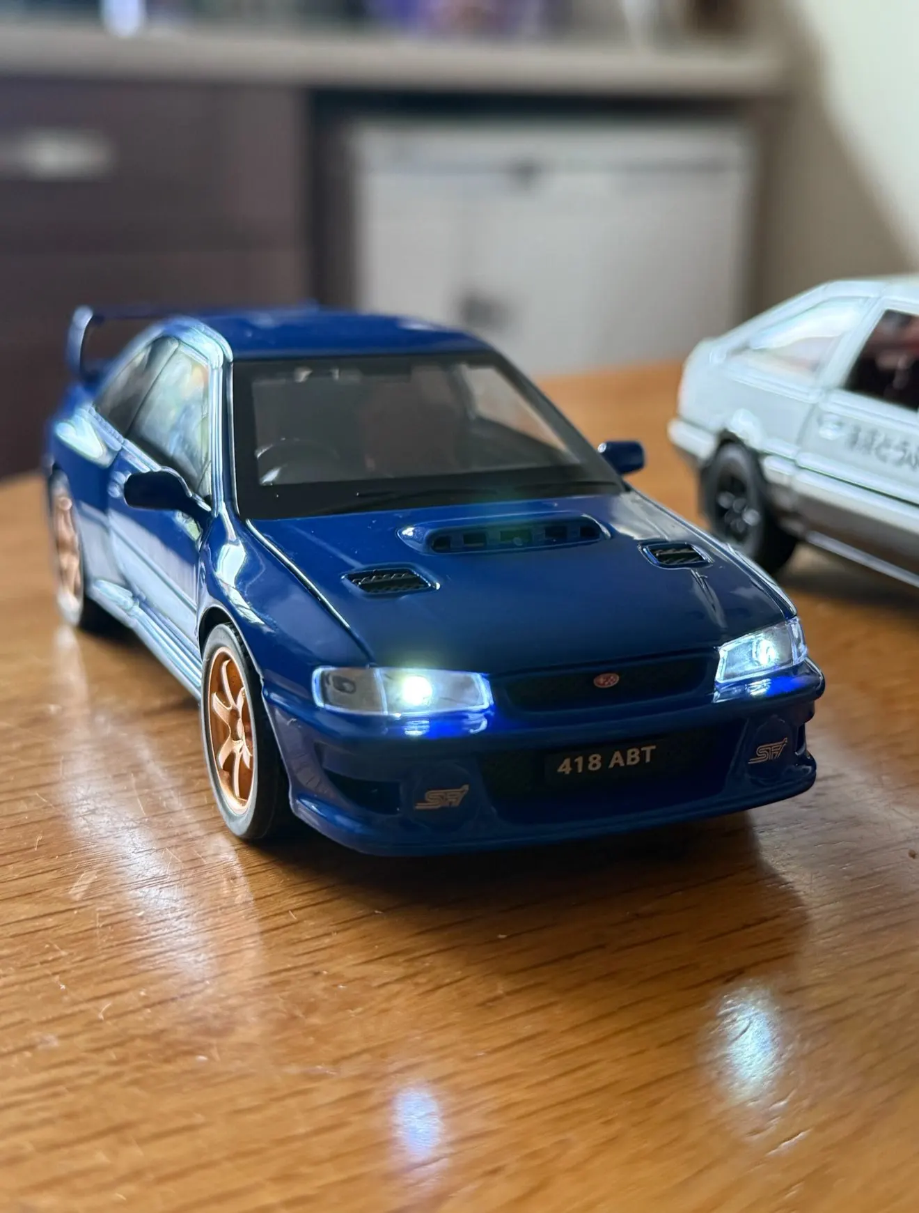 1/32 Subaru Impreza WRX 22B STI JDM Toy Car Model Diecast Metal