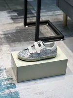 Designer GOLDEN Women&Men Sneakers Real Leather GOOSE Classical Shoes Logo Laces Silver Glitter Leopard Leather Style Shoes 1