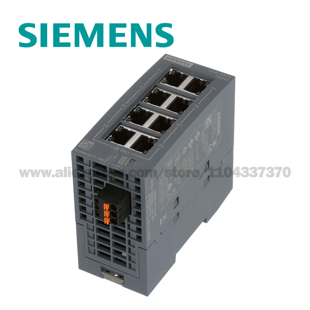 지멘스 SCALANCE 비관리 산업용 이더넷 스위치, 10/100 Mbit/s, 6GK5005-0BA00-1AB2, 6GK5008-0BA10-1AB2, XB005
