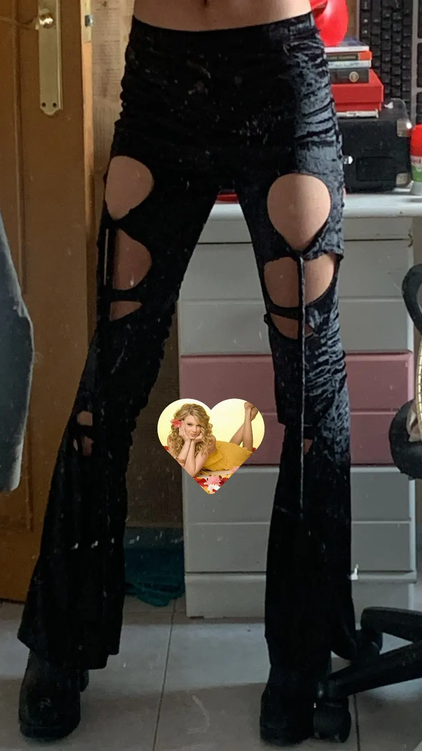 Goth Velvet Pants, customer photo