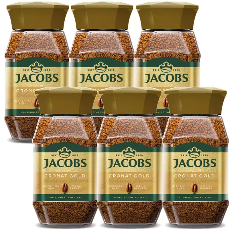Jacobs Cronat Gold Kawa rozpuszczalna 200 g x 6 sztuk z Polski za $40.59 / ~151zł