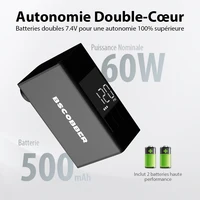 BSCOBBER pompe à Air Portable A3S vélo jauge numérique affichage Schrader Presta pneus électrique gonfleur de pneus 120PSI Mini pompe 2