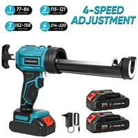 Pistolet à mastic électrique sans fil 4 vitesses pour portes et fenêtres, outil de pose de verre compatible avec batterie Makita 18V 1