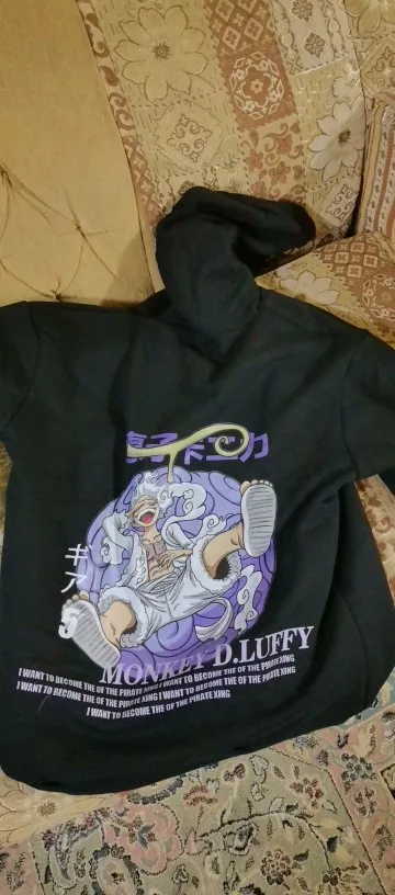 One Piece Gear 5 Luffy Gym Hoodie – Anime Zip-Up Training Jacket for Fitness Fans