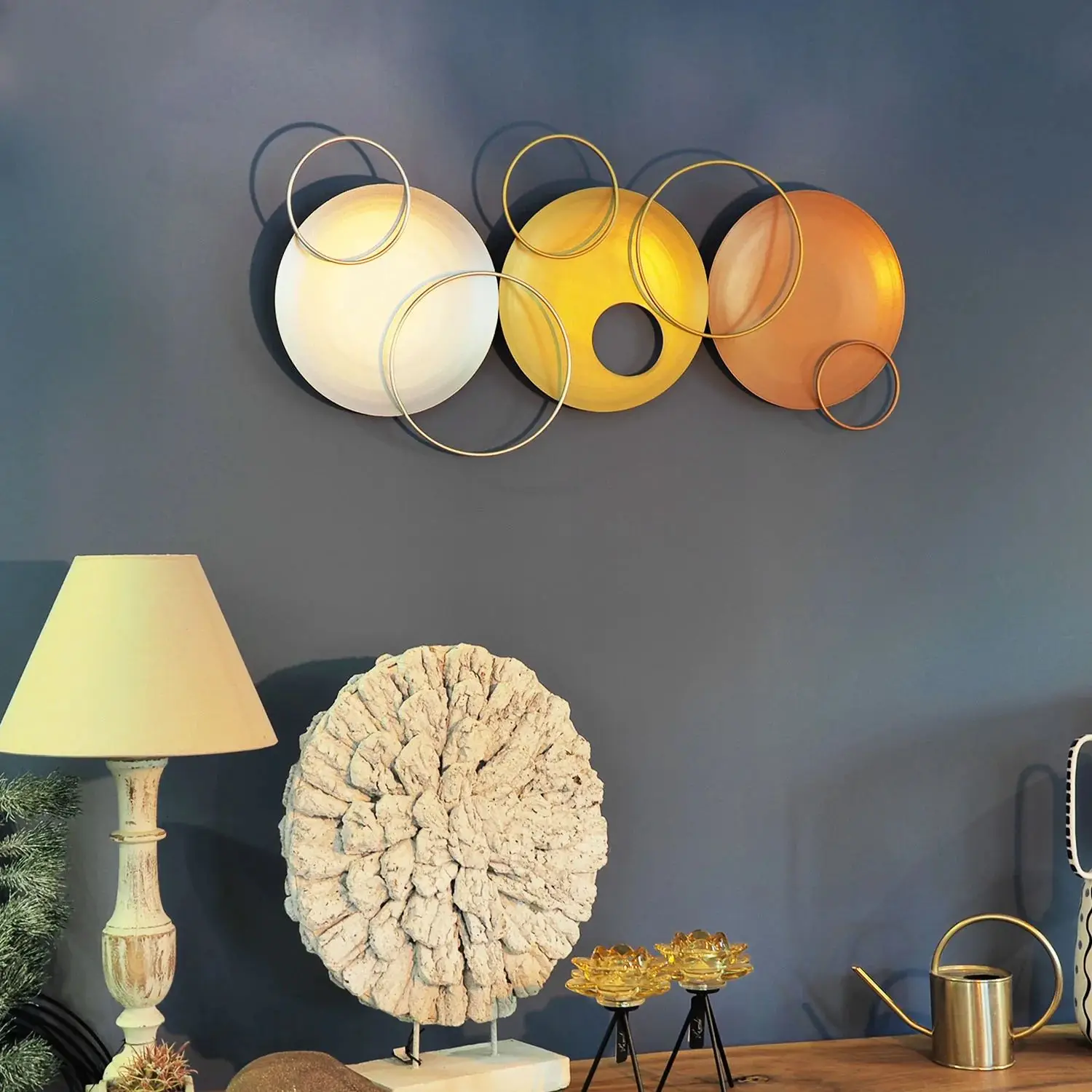 

3 Size Women 'S Metal Wall Table Nordic Style Wall Decoration Living Room Bed Room Home Gift