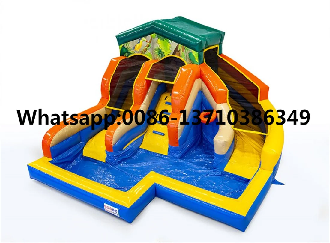 

Commercial hot-selling outdoor inflatable water, pool slide BD-087