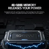 جهاز ألعاب فيديو ريترو R3 PRO بنظام Batocera سعة 500 جيجابايت مع معالج 3865U يحتوي على أكثر من 7000 لعبة لـ Wii وPS2 وPSP وSaturn وGameCube وN64 مع يد تحكم لاسلكية 3