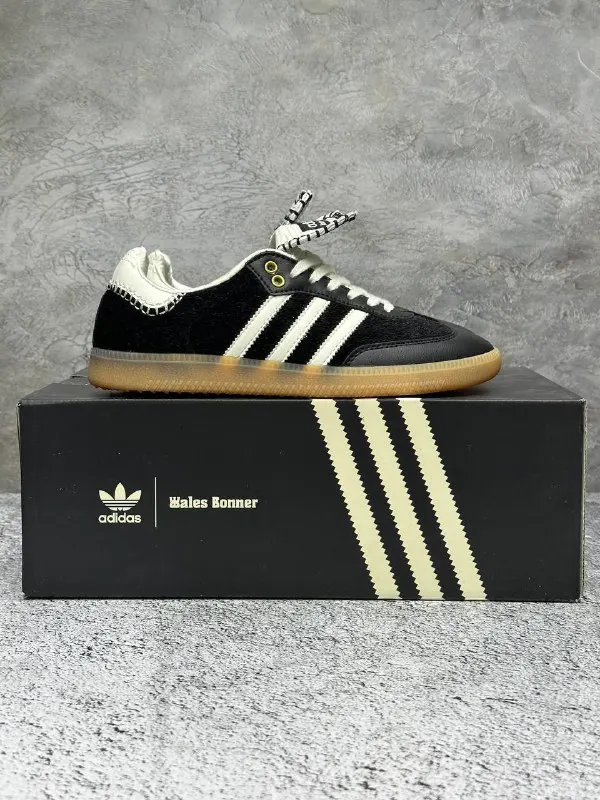 adidas gazelle silver green womens Adidas x Wales Bonner Pony Tonal Samba Shoes – Extra Butter main image 0