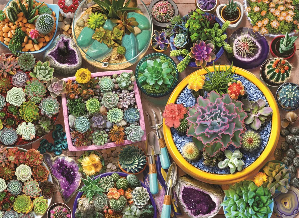 

At Jigsaw Puzzle 1000 Pcs Cacti For Adult&Kids Toy Educational Entertaintment Landscape Fun Nature Games