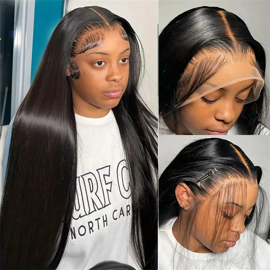 40 Inch 13x6 HD Bone Straight Lace Front Wigs Human Hair 13x4 5x5 Brazilian Remy Hair Transparent Lace Frontal Wig For Women 2