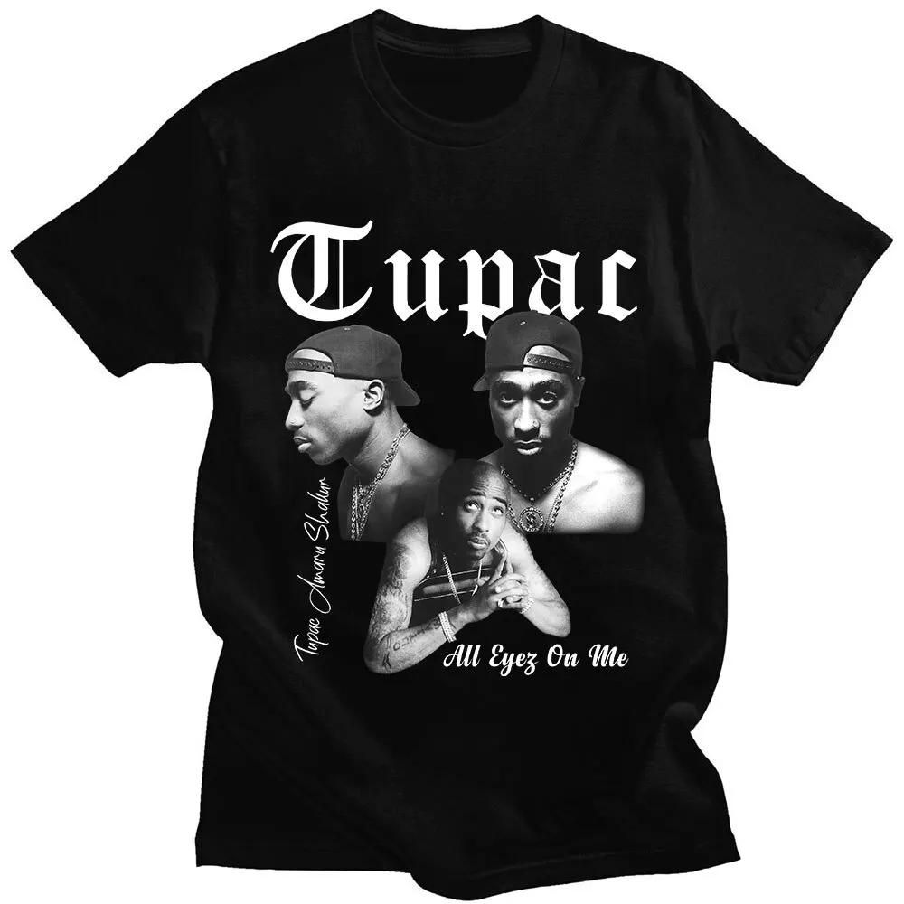 Rapper Tupac 2pac Graphic T Shirt Fashion High Quality Short Sleeves T rapper-tupac-2pac-graphic-t-shirt-fashion-high-quality-short-sleeves-t