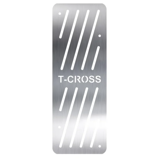 

For Volkswagen T-Cross 2019-2022 T-Cross Text Foot Rest Pedal Car Pedal Stainless Steel (Manual-Auto)