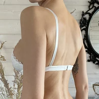Femmes Sexy dentelle soutien-gorge sans fil non rembourré Lingerie florale dentelle Bralette femme Ultra mince Sexy brassière sous-vêtements pour fille A/B tasse 3