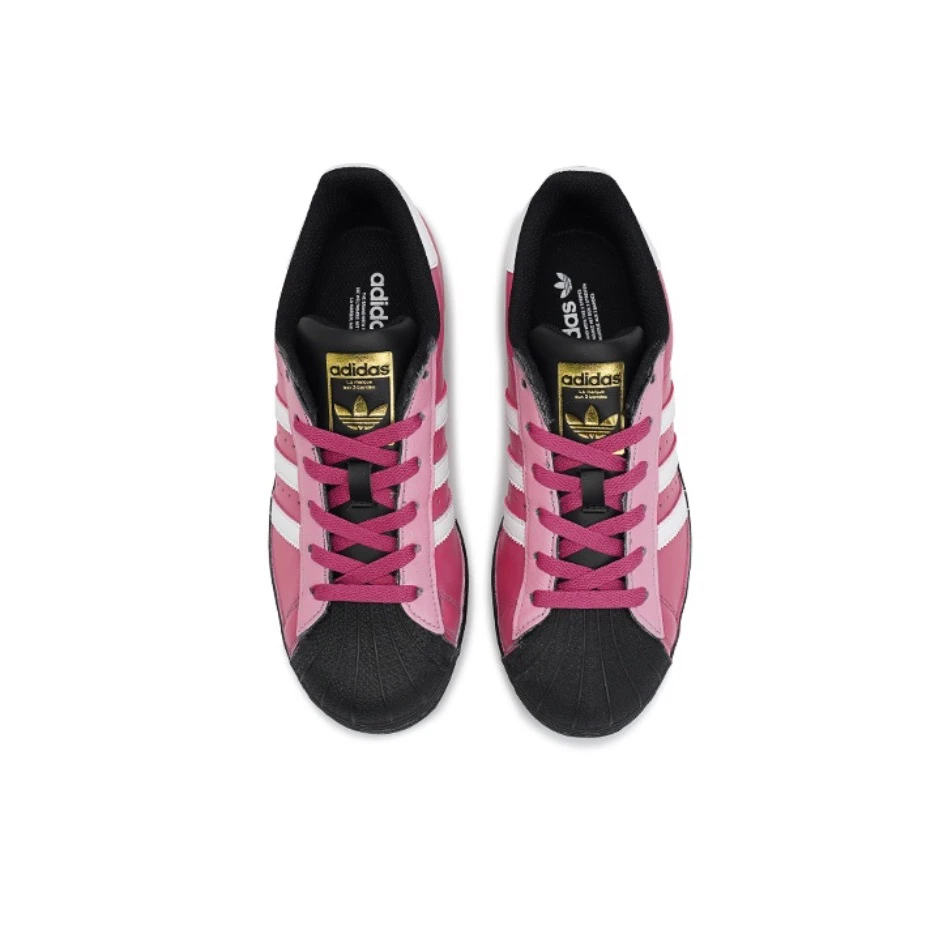 Adidas Originals Superstar shell head clover low-cut classic all-match  sports shoes men's and women's casual shoes pink black - AliExpress 322