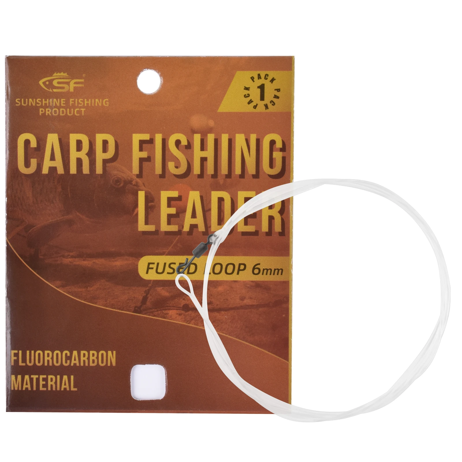 Confezione Da 2 Girelle In Fluorocarbonio Da 50 Cm, Cambio Rapido - Foto 4