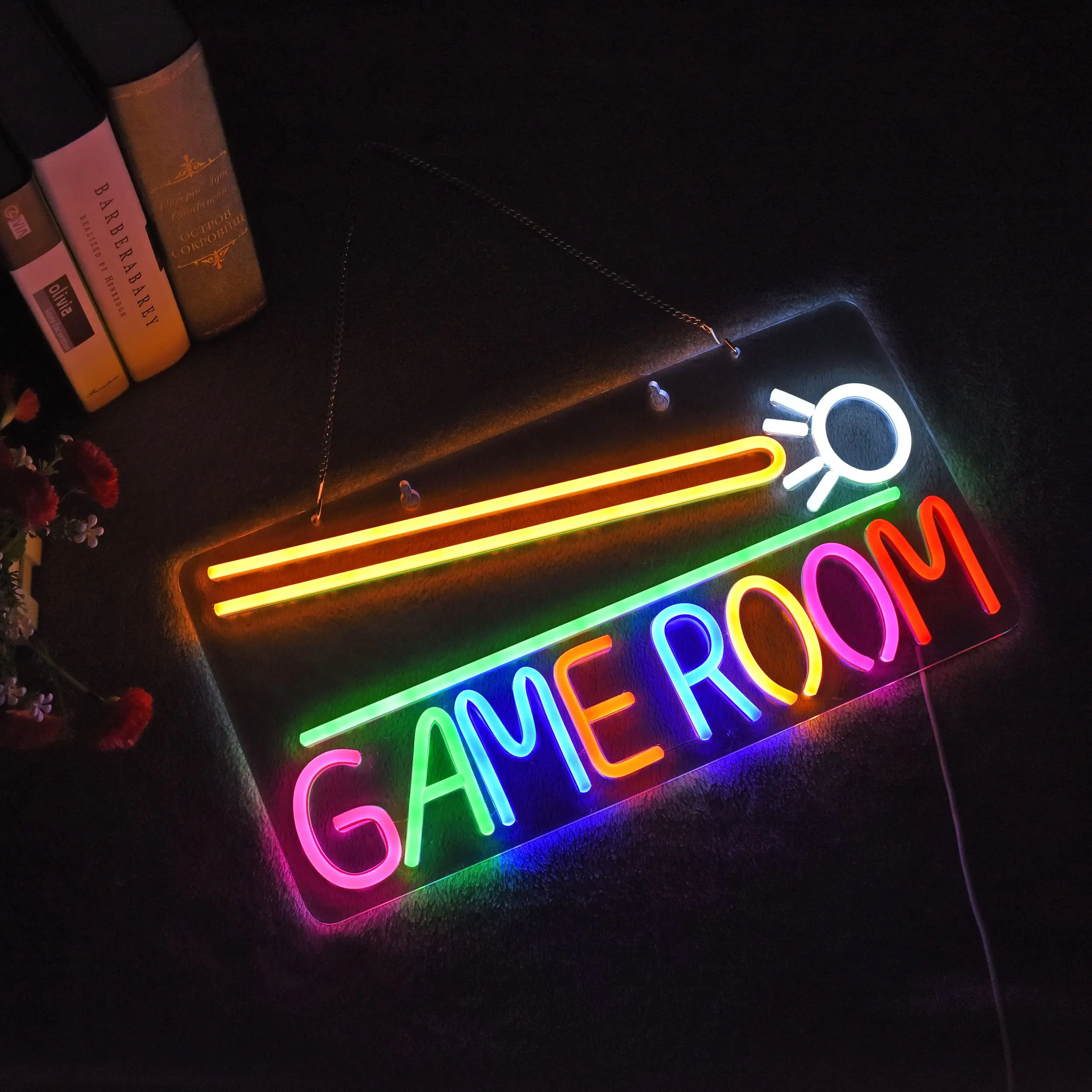 

Game Room Billiards Neon Signs LED Game Zone Room Beer Bar Bedroom Home Art Gaming Neon Lights Wall Artwork Sign