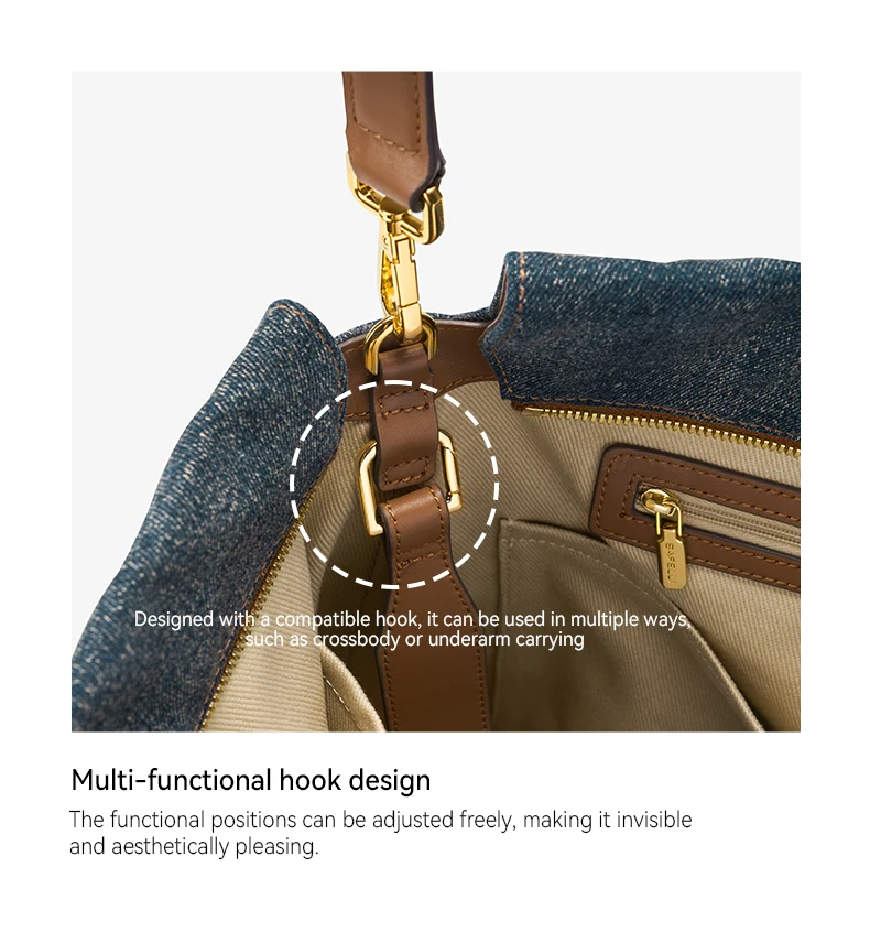 Denim bag capacity