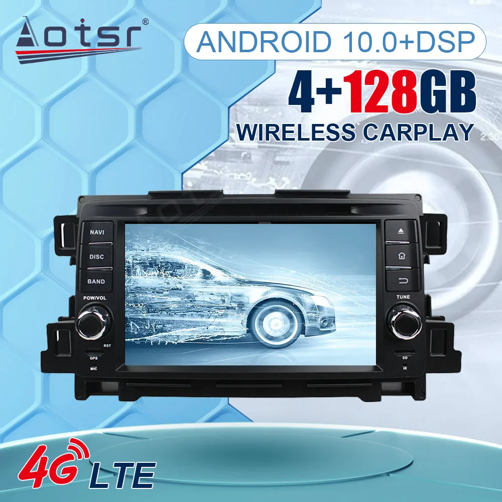 

2din 8+128GB Android 11.0 Car Auto Radio CarPlay GPS For Mazda CX-5 CX5 2010 - 2014 Multimedia Player Stereo DSP Navi Head Unit