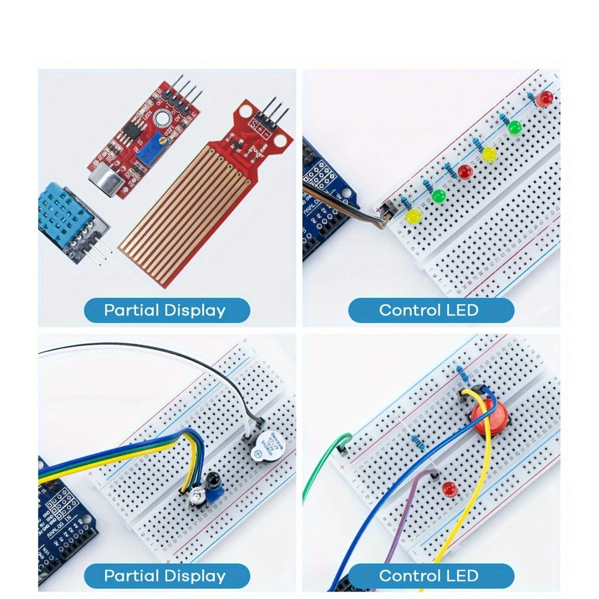 Kit Base per Progetti di Programmazione, Set di Componenti Elettronici con Tutorial - immagine 4
