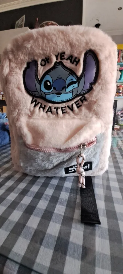 Nueva mochila de felpa bonita de Disney Ins, mochila azul de dibujos animados divertidos de gran capacidad para estudiantes y niños, bolsa de guardería, regalo para niños photo review