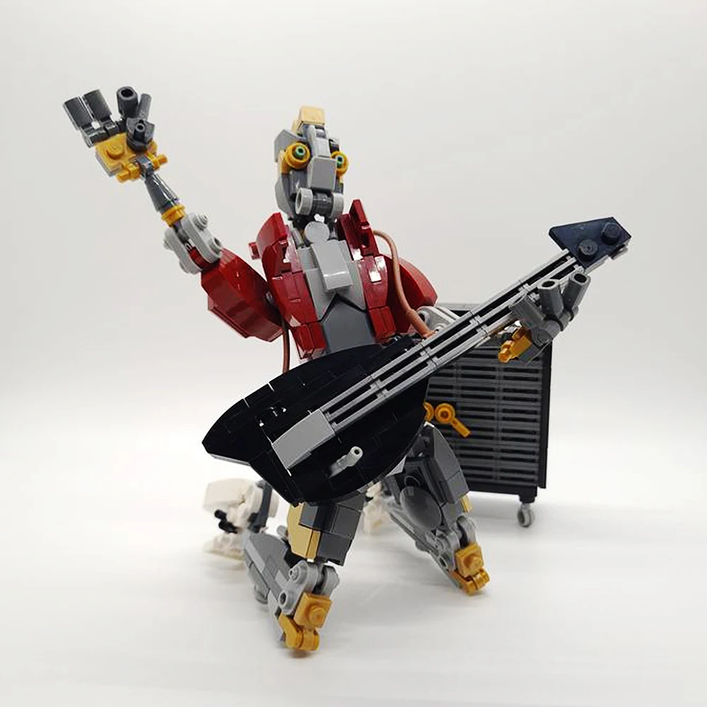 

Строительные блоки Moc Rockerbot, идеальный музыкальный робот Rockstar, модель для самостоятельной сборки, искусственные игрушки, модель для детей и взрослых