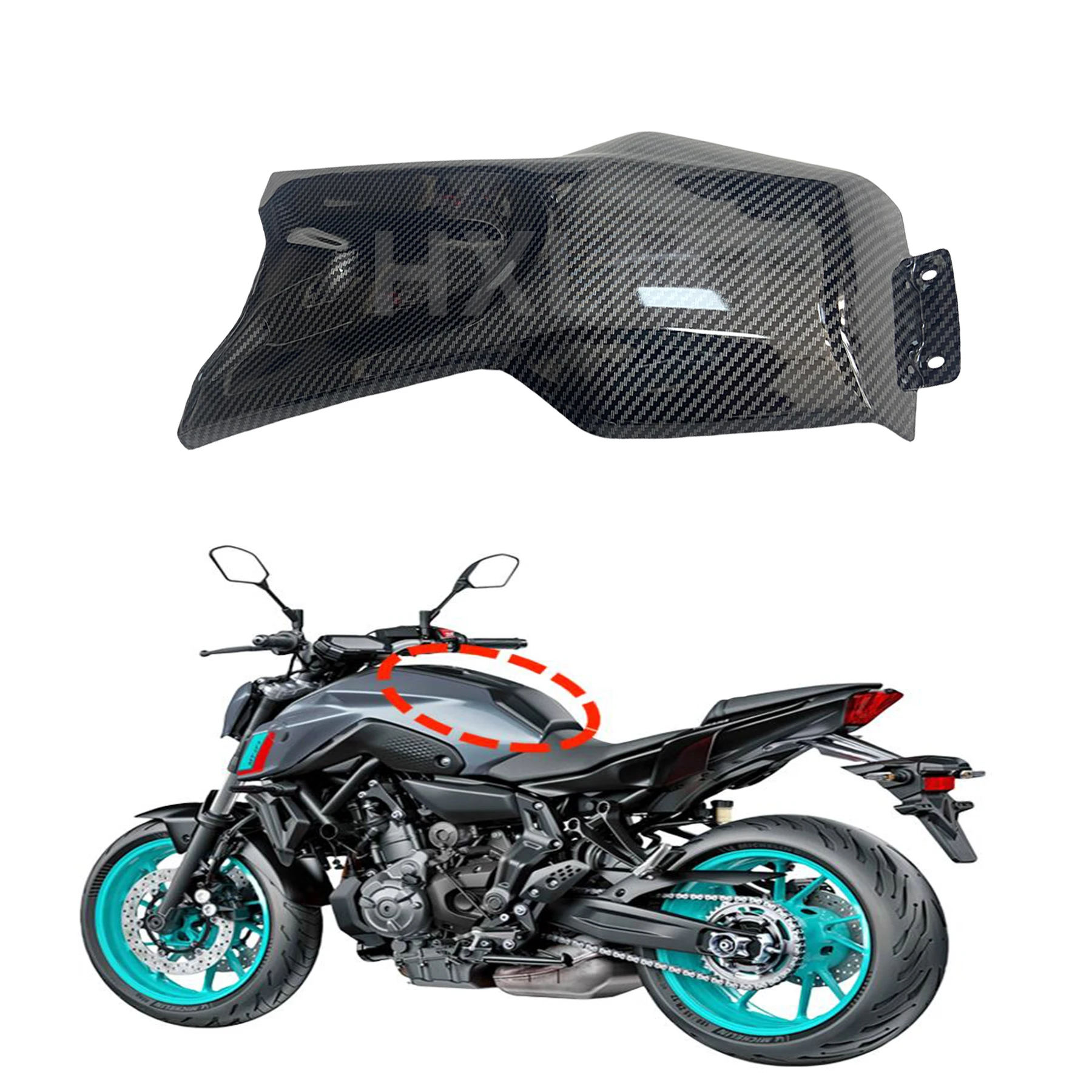 

Motorycle Fairing Fuel Gas Tank For YAMAHA FZ07 MT-07 2021 2022 2023 Middle Cover Top Tank Cover Fairing Front Cowl Middle Panel