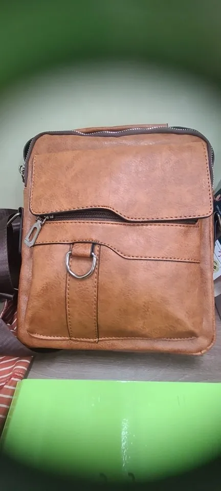 Brand Men Shoulder Bag for 9.7" iPad Men PU Leather Flaps Men's Crossbody Bags Business Flap Male Solid Messenger Bag Travel Bag photo review