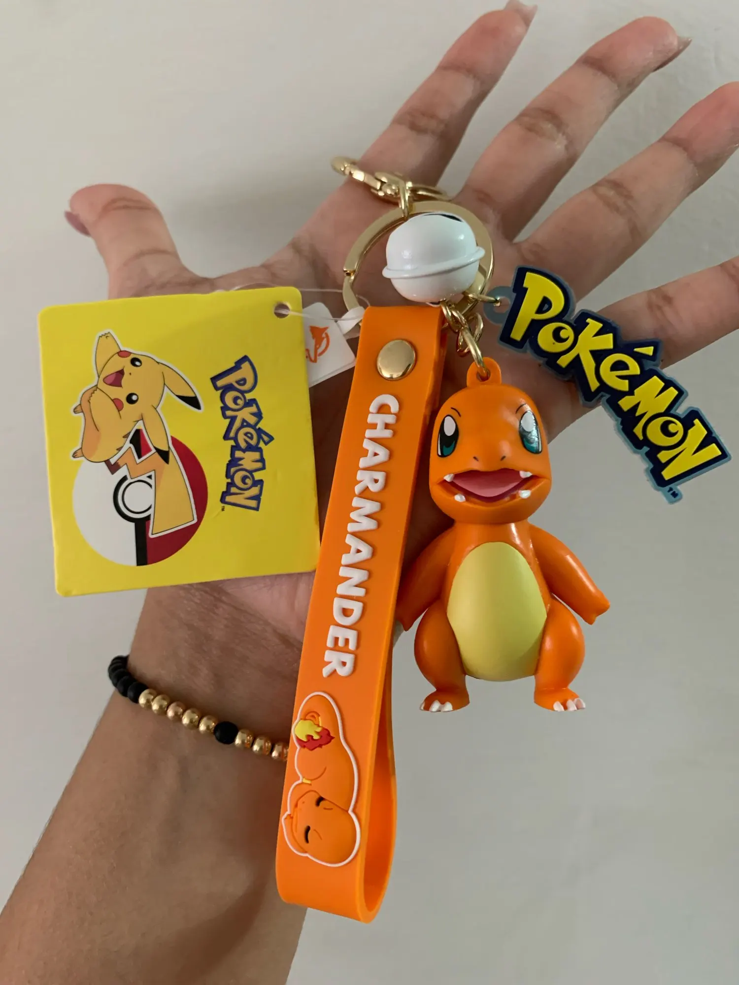 Authentic Pokemon Action Figure Pikachu Keychain Pokémon Keychain Squirtle Psyduck Keychain Backpack Pendant Model Car Keychains photo review