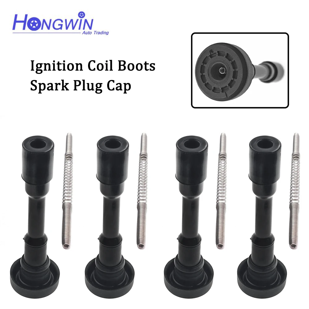 Ignition Coils Rubber Boot Pack Spring For Mitsubishi 4G18