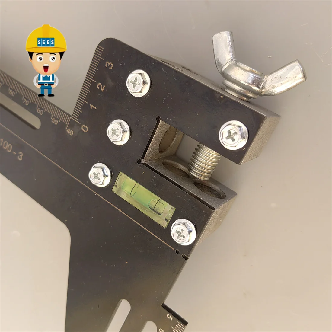 SEES SJT-56100-3 Elevator Guide Rail Calibration Ruler Single Line Lift Maintenance Tools