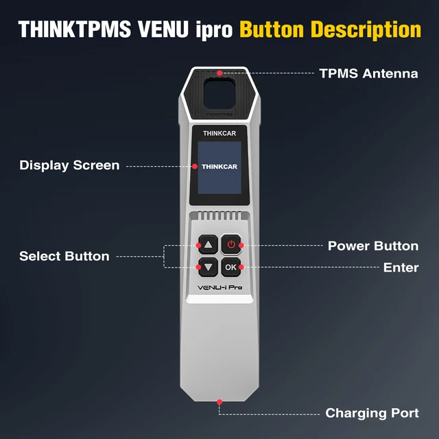 THINKCAR VENU-i Pro TPMS Car Tire Pressure Diagnosis Tools 315MHz/ 433MHz Sensor Activate Programming Relearn for thinkdiag 2 6