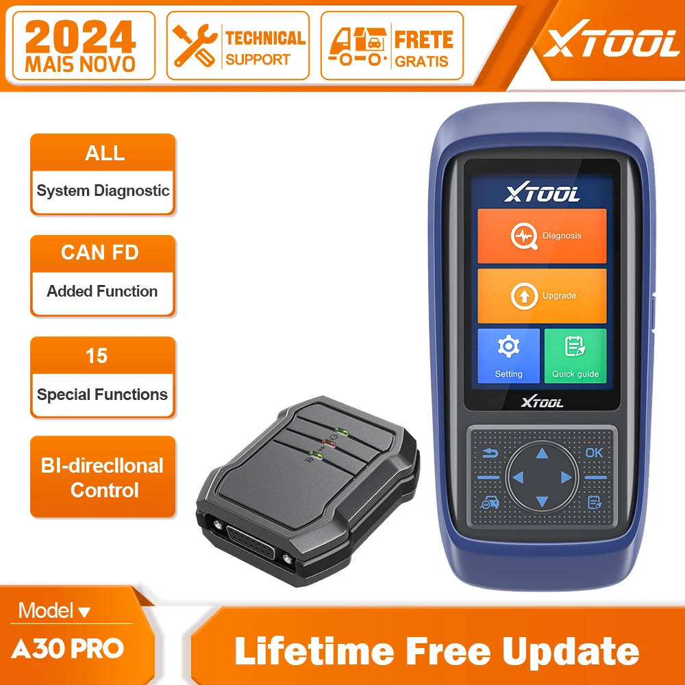 

XTOOL A30PRO Touch Screen 15Service Functions Full System Diagnostic OBD Tools Car Scanne Active Test Free Update Support CAN FD