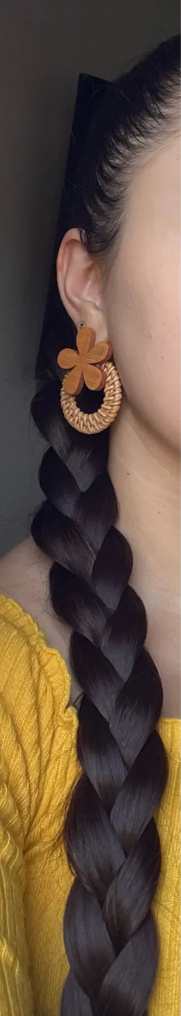 Synthetic Long Braided Ponytail Hair Rope Extension photo review