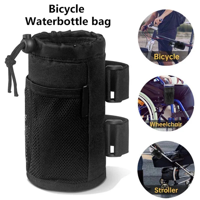 

Tactical Water Bottle Pouch Drawstring Thermal Insulation Layer Cart Cup Holder Kettle Carrier Bag Bike Storage Pocket Water Bag