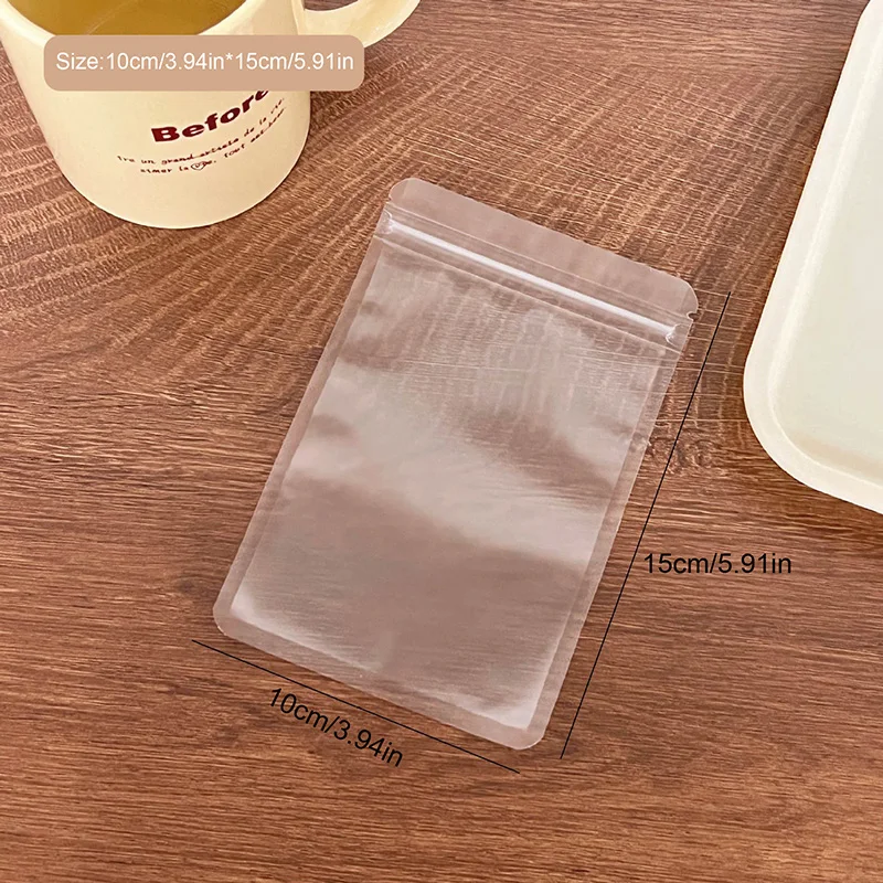 10PCS Clear Zip Lock Plastic Card Package Bags with Zipper Self Seal Transparent Ziplock Kpop Card Packaging Bag images - 6