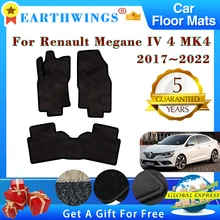 Tapis de sol de voiture pour Renault Megane IV 4 MK4, accessoire de sol, antidérapant, personnalisé, Premium, 2017, 2018, 2021