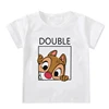 Chip and Dale Disney Kids Tshirts Cartoon Double and Trouble Print Summer Twins Tops Tees Funny Boys Girls Best Friends Shirts 3