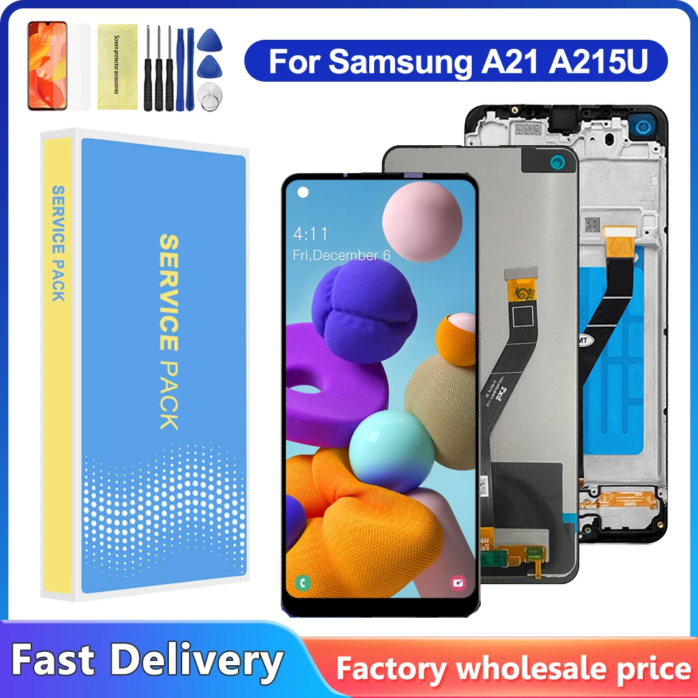 6.5 ''Per Samsung A21 Lcd A215 Sm-A215U Display Lcd Touch Screen Digitizer Glass Assembly Sostituzione Per Samsung A21 Lcd