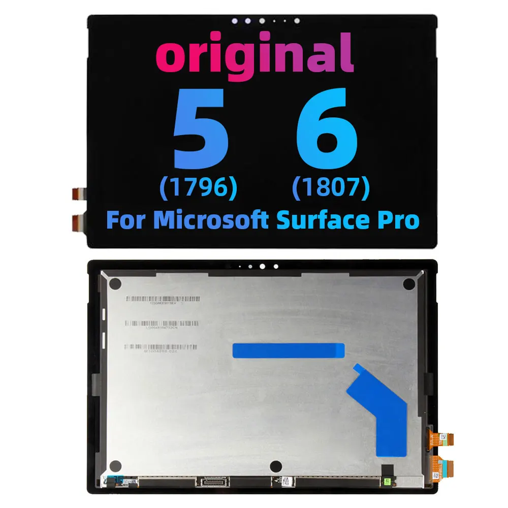 100% Test New LCD For Microsoft Surface Pro  3 4 5 6 7 LCD Display Touch Screen Digitizer Assembly 1866 1807 1796 1724 16311514