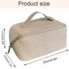 YANZAI Large-capacity Makeup Bag PU Leather Portable Travel Wash Cosmetic Bag Toiletries Organizer Female Storage Handheld Box 5