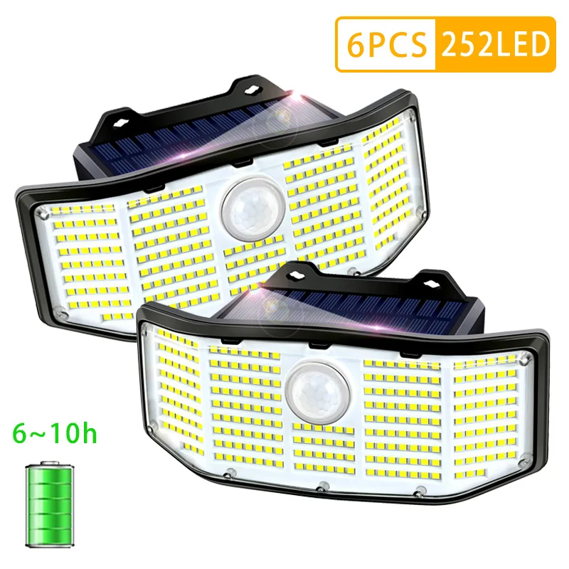 222 Lumens Newest Solar Light Outdoor Wireless Solar Security Wall Lamp Waterproof With Motion Sensor Lights Sunlight for Garden 10pcs newest 320pcs smd5050rgb indoor wall washer led club light matrix beam strobe wall wash led bar dmx stage lights