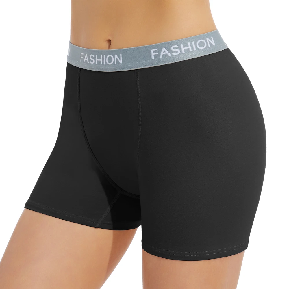 BoyShorts Panties For Women Seamless Soft Boy Shorts Underwear Short Boxer  Briefs Anti Chafing 3 Pack Black XL