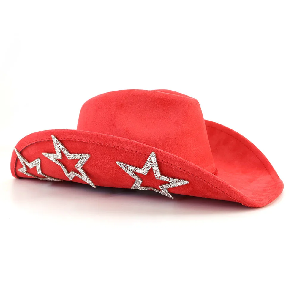 Suede Western Cowboy Hat Men\'s and Women\'s Retro Gentleman Cowboy Hat New Accessories Straw Hat Hombre Suede Big Brim Hat