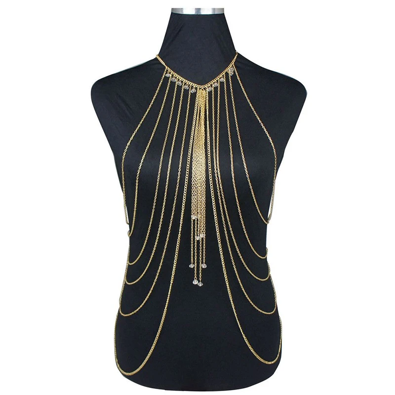 

Ethnic style retro fashion tassel waist chain for women Dunhuang exotic style metal chain decoration sexy